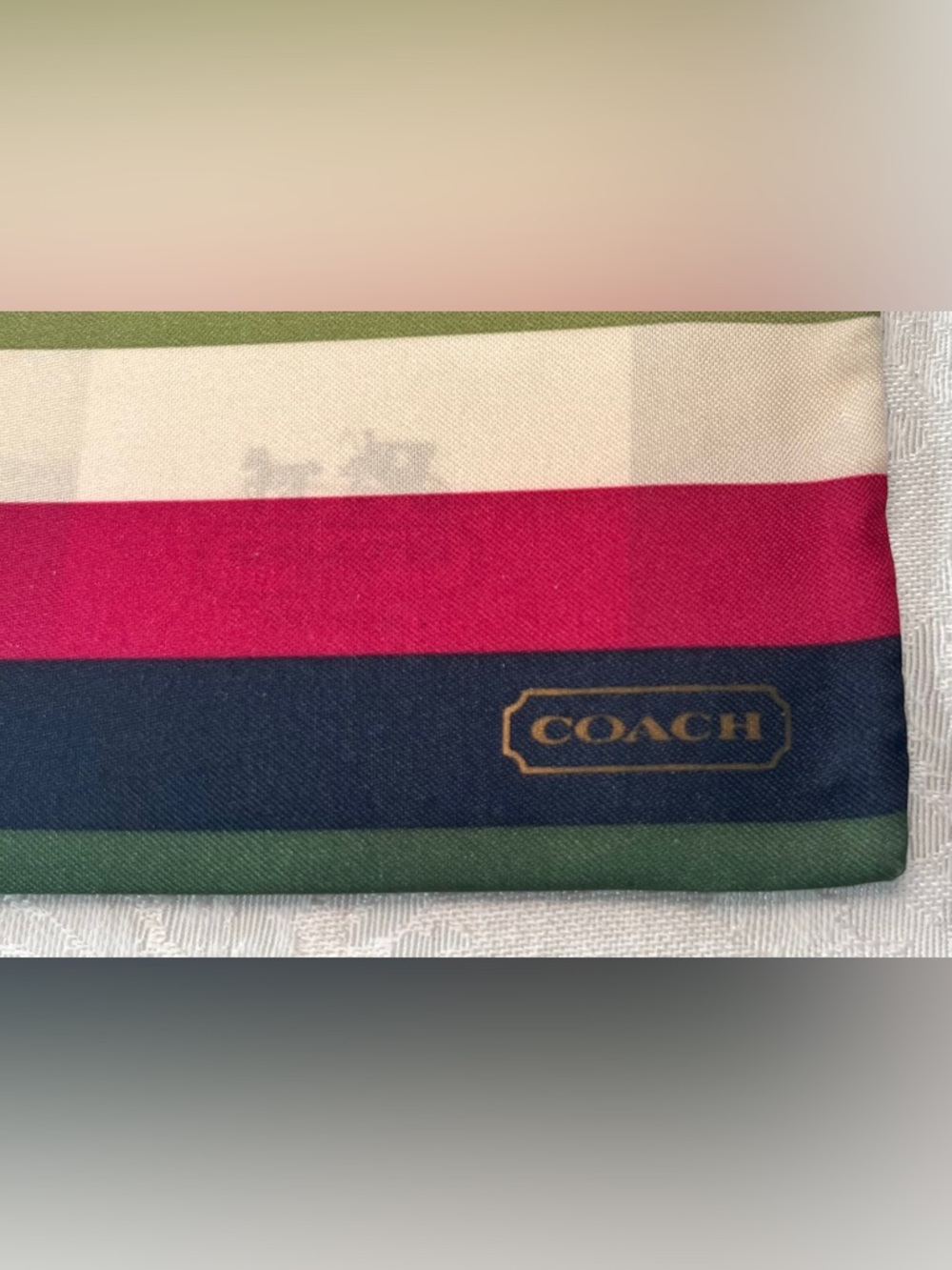 Coach Legacy Stripe jewelry pouch, Limited Edition 65th Anniversary, Rare! NWOT - Picture 9 of 10